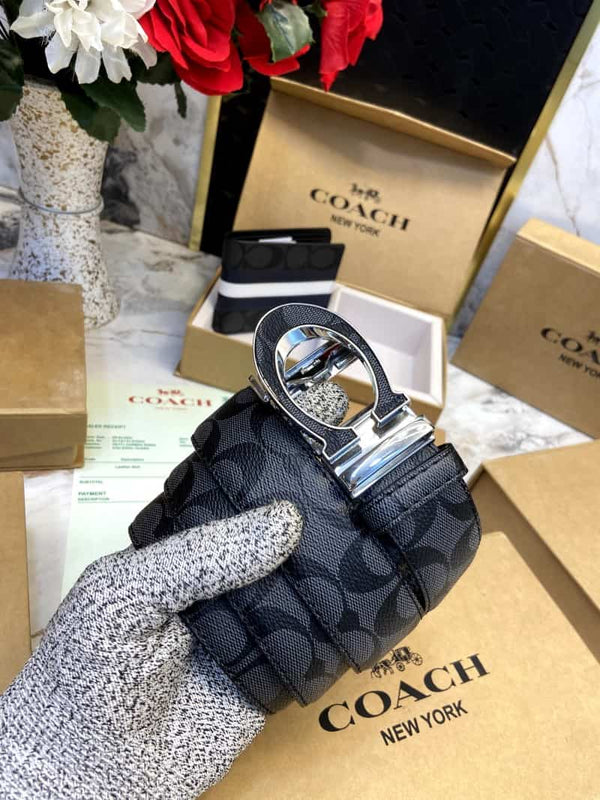 COACH_Premium_Belt_&_Wallet_Combo_C362