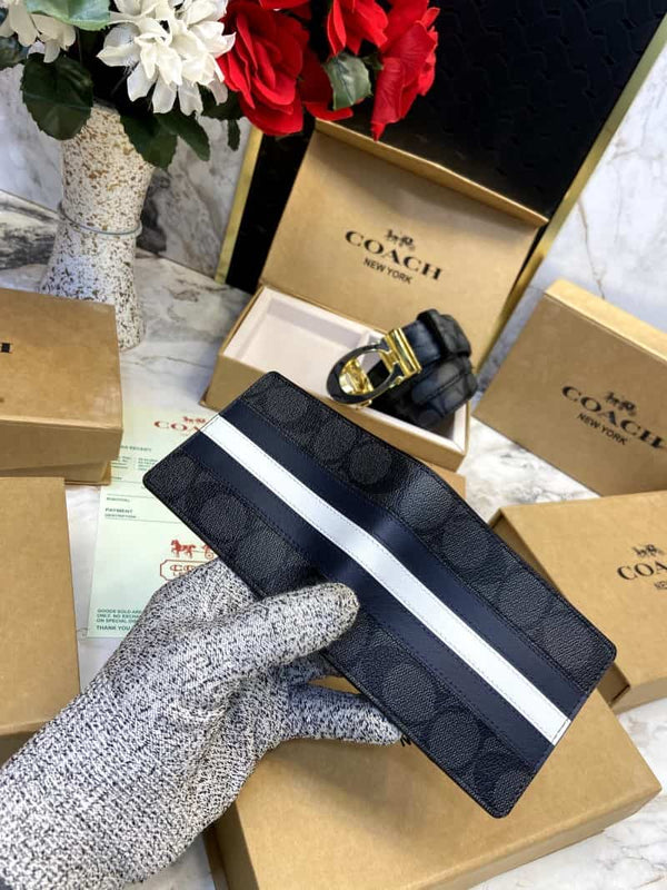 COACH_Premium_Belt_&_Wallet_Combo_C363