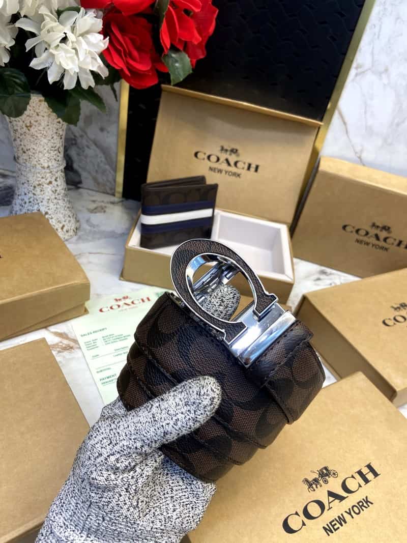 COACH_Premium_Belt_&_Wallet_Combo_C359