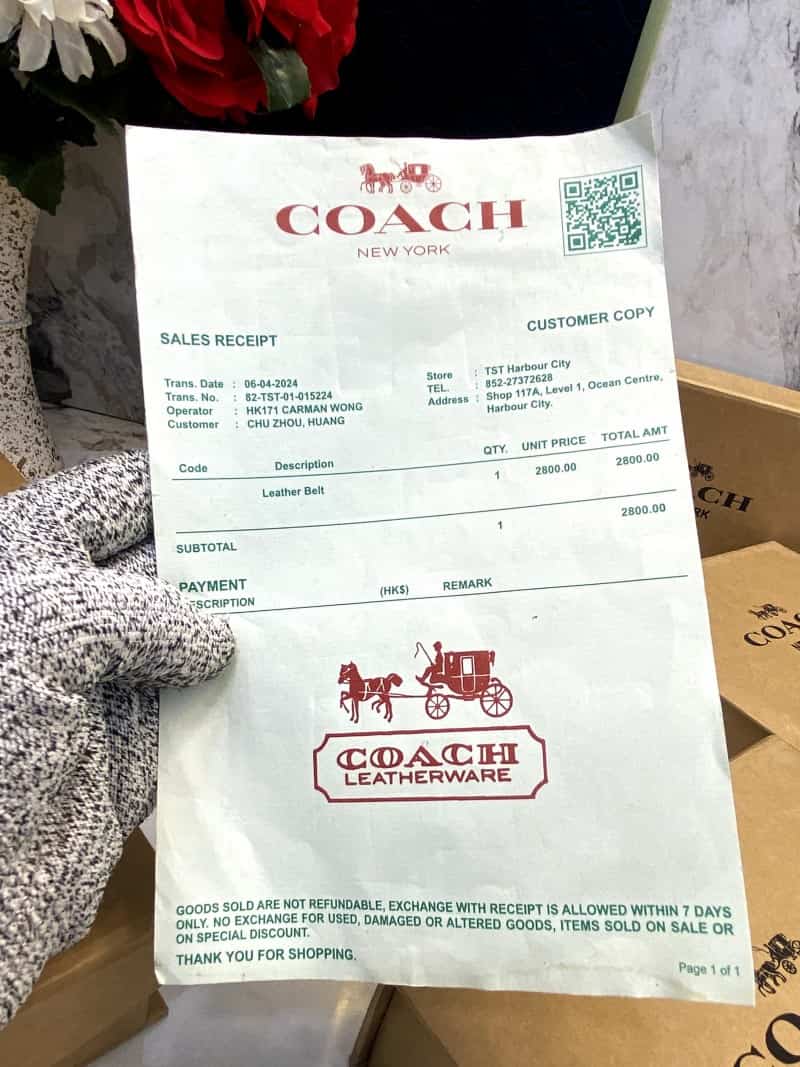 COACH_Premium_Belt_&_Wallet_Combo_C361