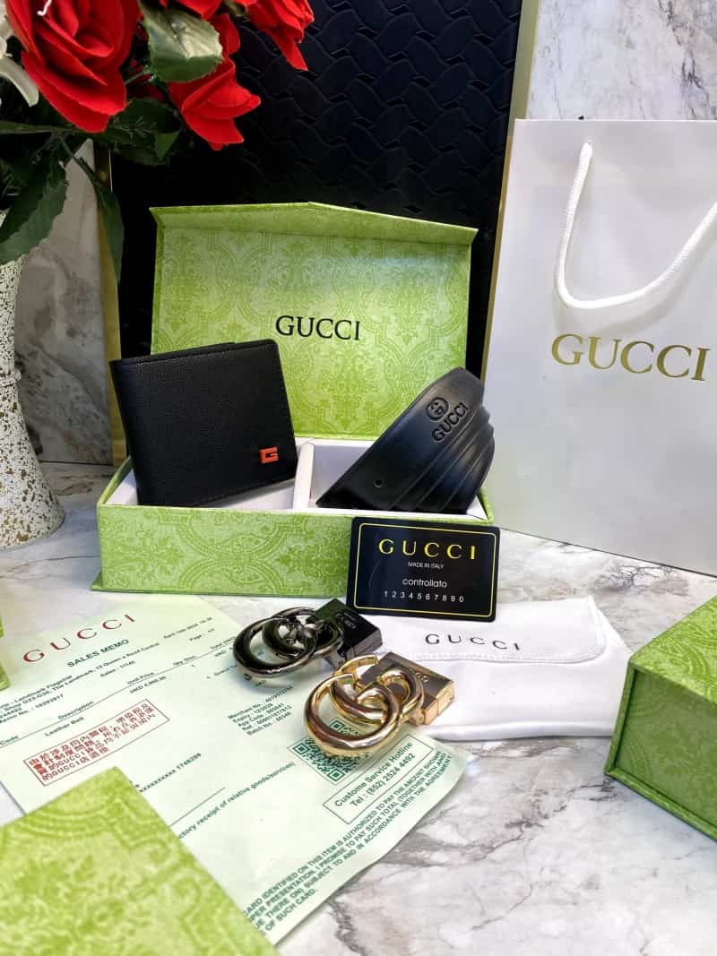 GUCCI_2_Buckle_Belt_&_wallet_Combo_C347