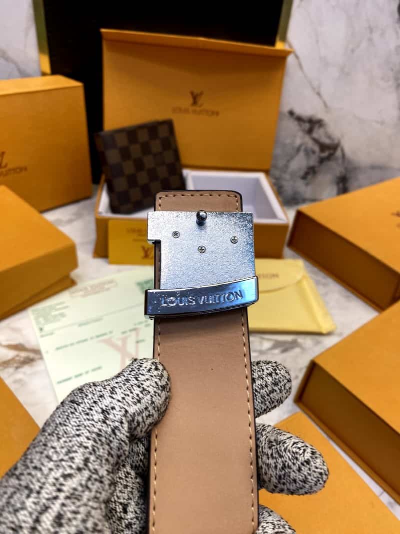 LOUIS_VUITTON Premium_Belt_&_wallet_Combo_C348
