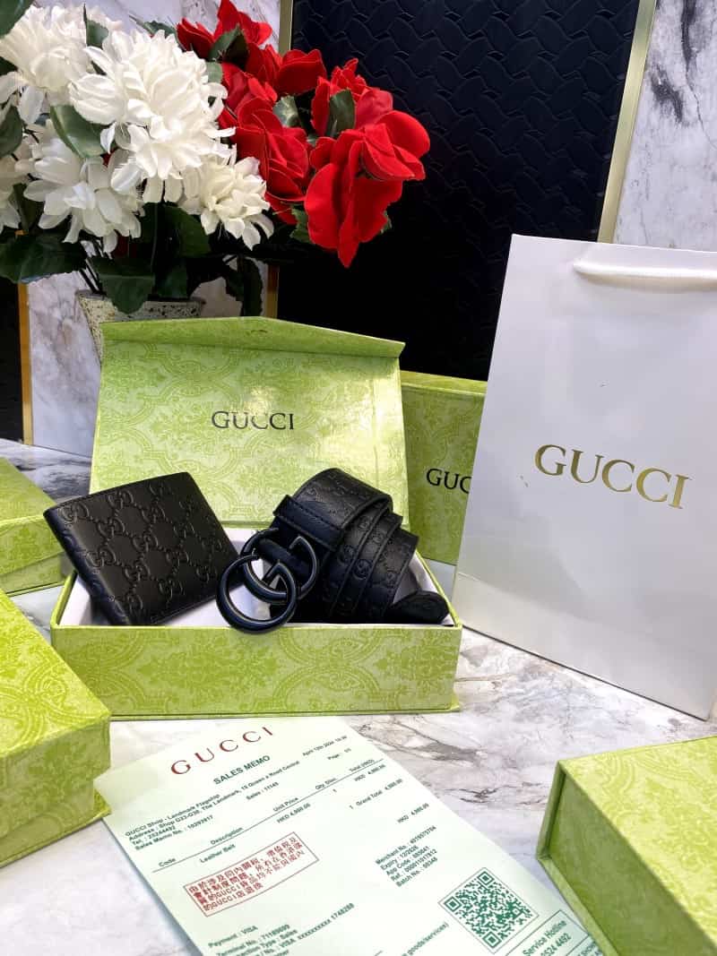 GUCCI_Premium_Belt_&_Wallet_Combo_C344
