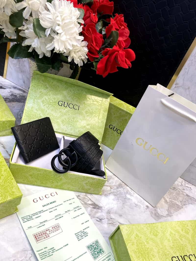 GUCCI_Premium_Belt_&_Wallet_Combo_C344
