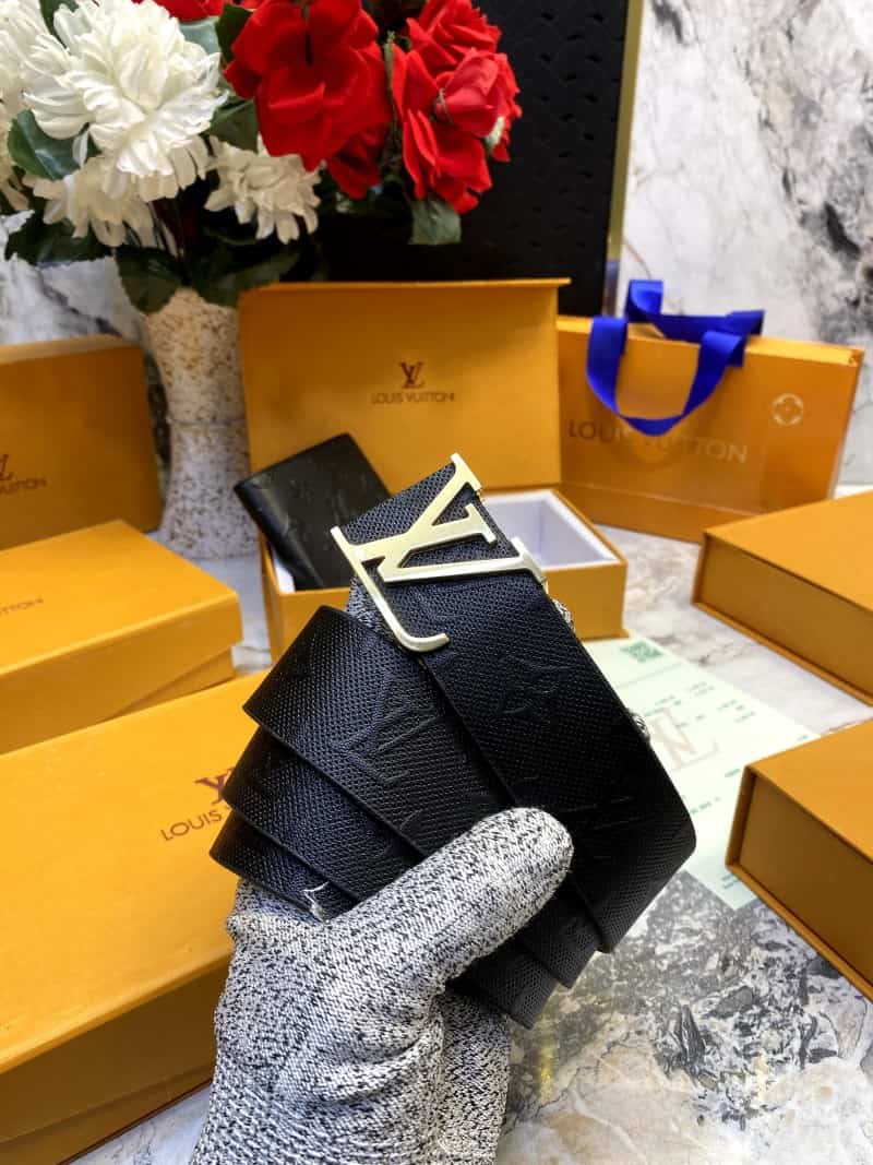 LOUIS_VUITTON Premium_Belt_&_wallet_Combo_C342