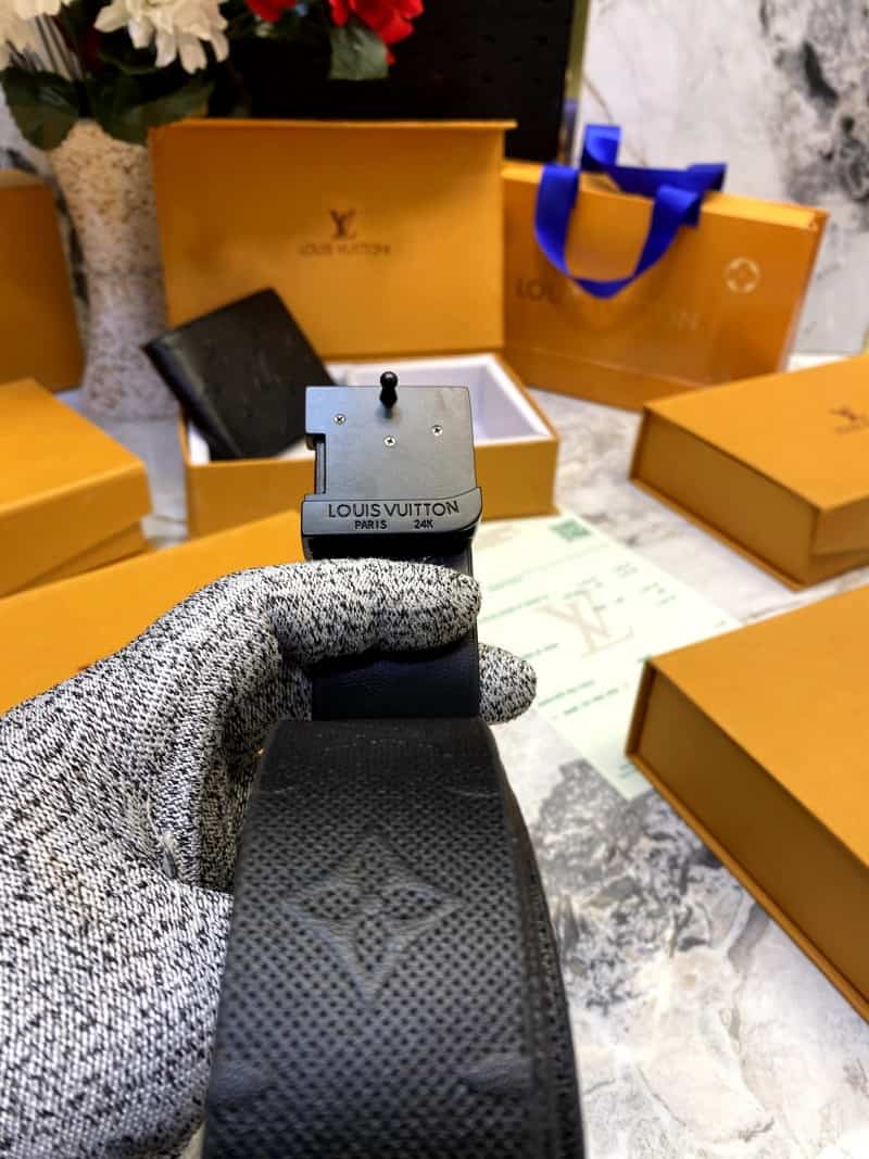 LOUIS_VUITTON Premium_Belt_&_wallet_Combo_C341