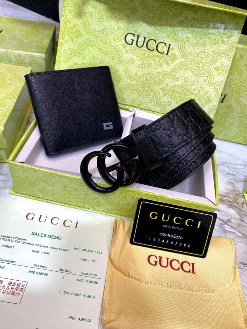 GUCCI_Premium_Belt_&_Wallet_Combo_C339