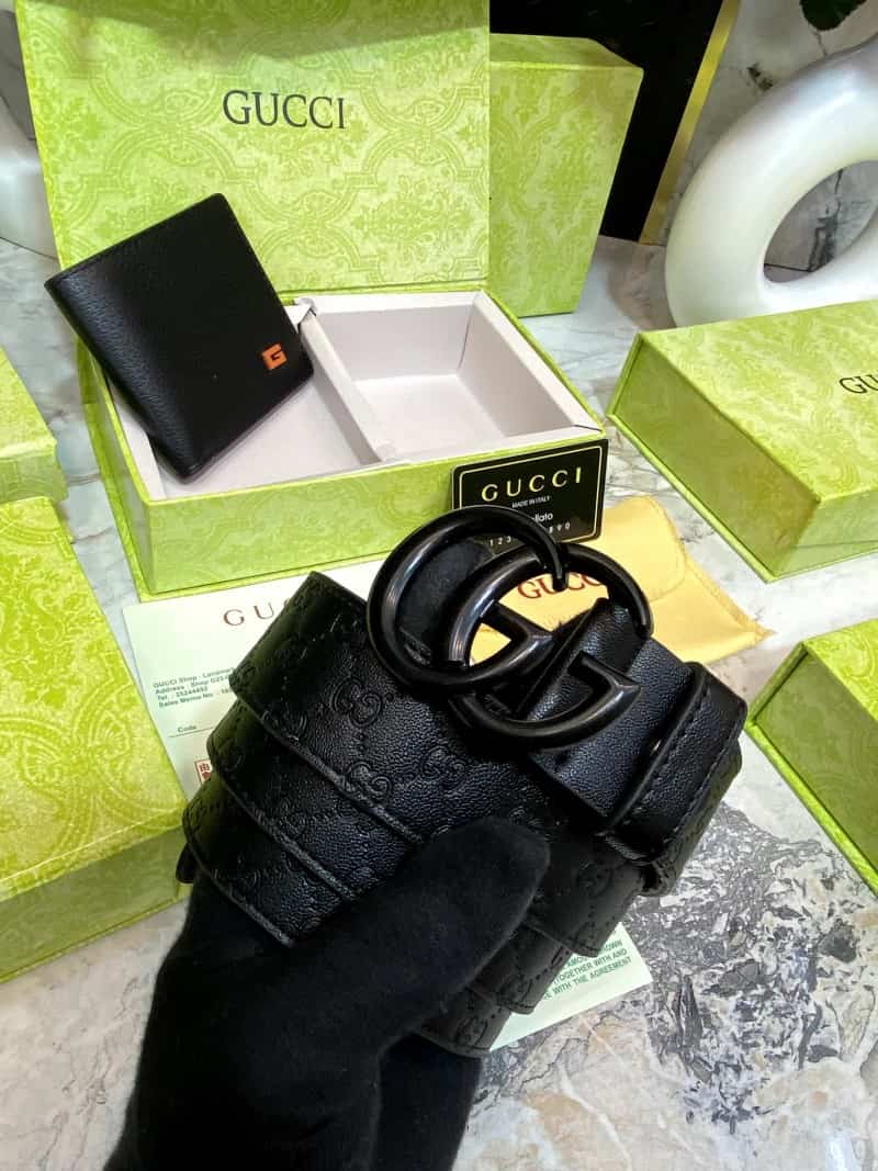 GUCCI_Premium_Belt_&_Wallet_Combo_C338