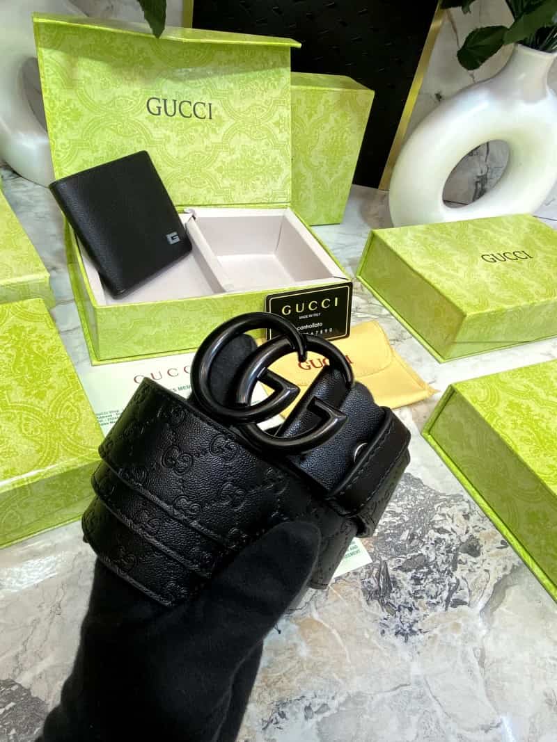 GUCCI_Premium_Belt_&_Wallet_Combo_C339