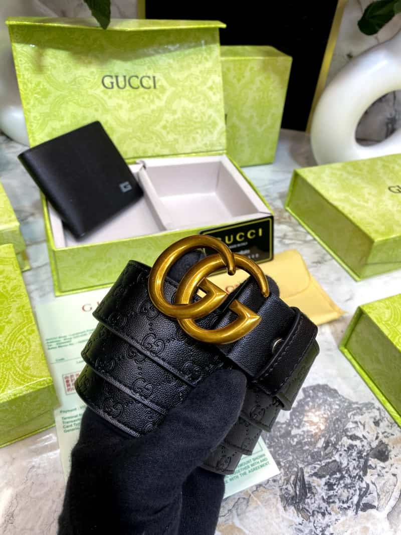 GUCCI_Premium_Belt_&_Wallet_Combo_C336