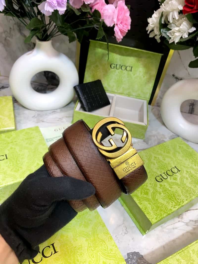 GUCCCI Premium Belt & Wallet Combo C317