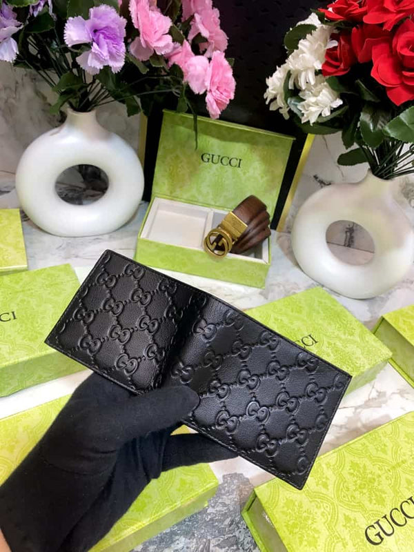 GUCCCI Premium Belt & Wallet Combo C317