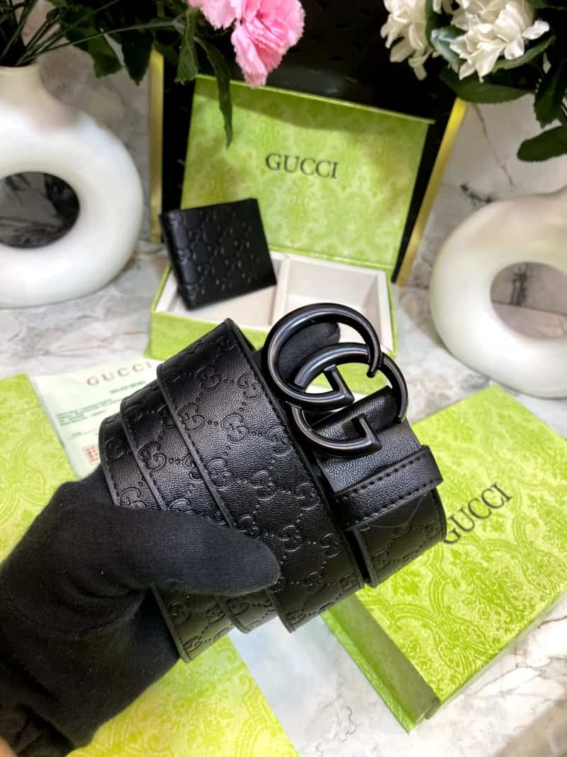 GUCCCI Premium Belt & Wallet Combo C316