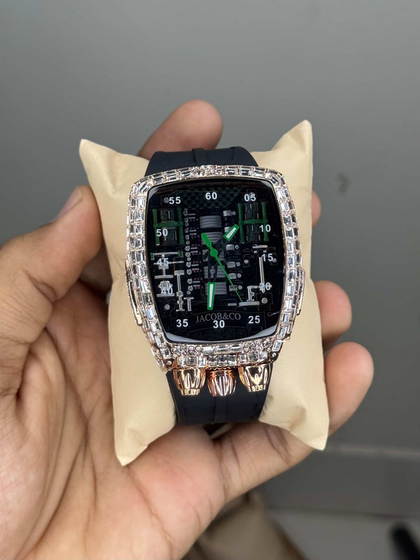 Jacob & Co. Bugatt i Copper Black Tourbillon Premium Quartz Watch