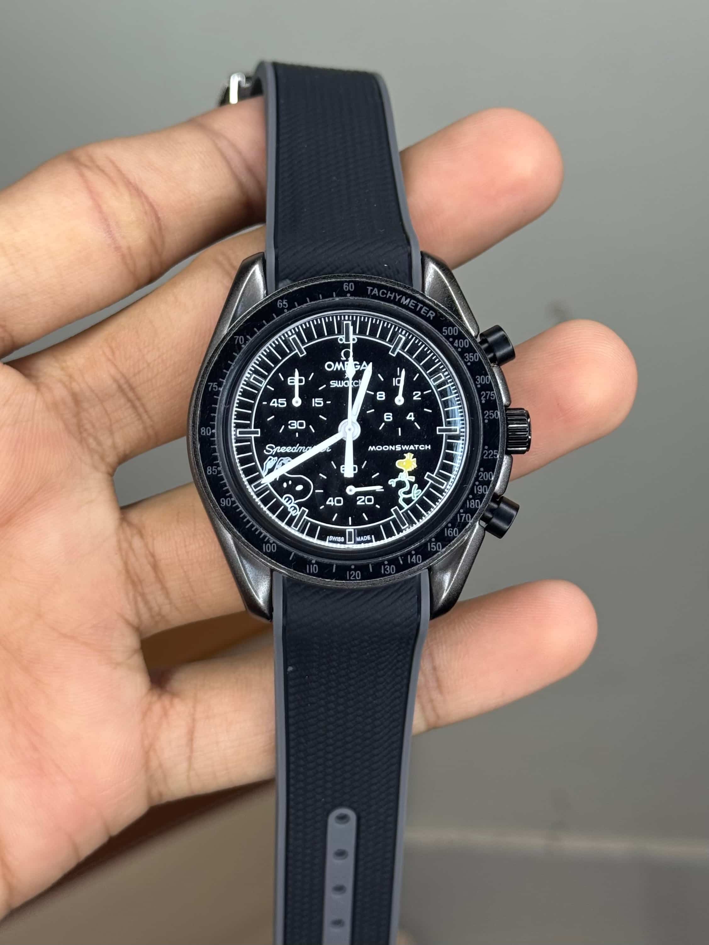 Omeg a x S watch Black Moons Watch Edition Quartz Watch