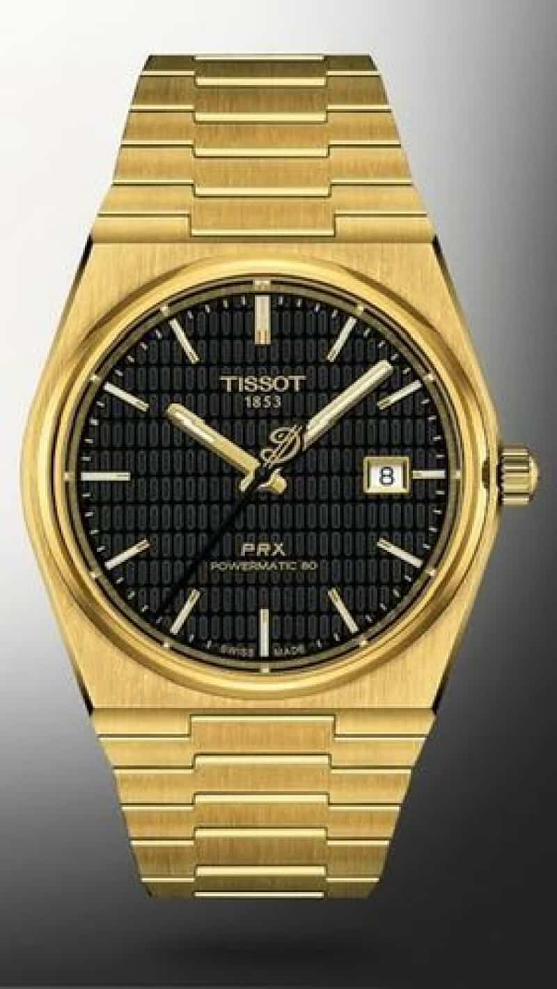 TISSOT PR·X POWERMATIC 80 GOLD BLACK