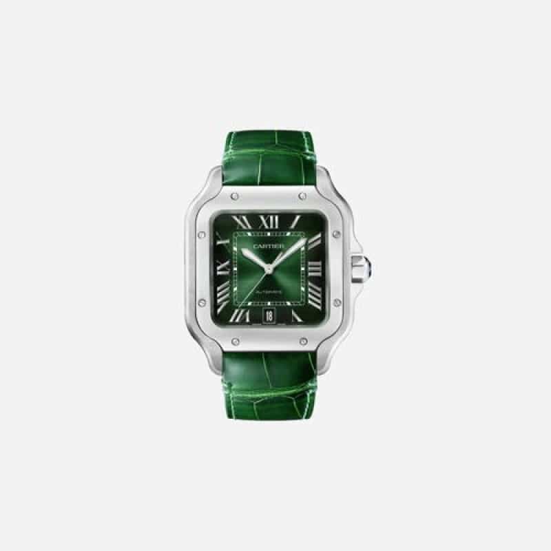 CARTIER DE SANTOS GREEN VIRAT KOHLI