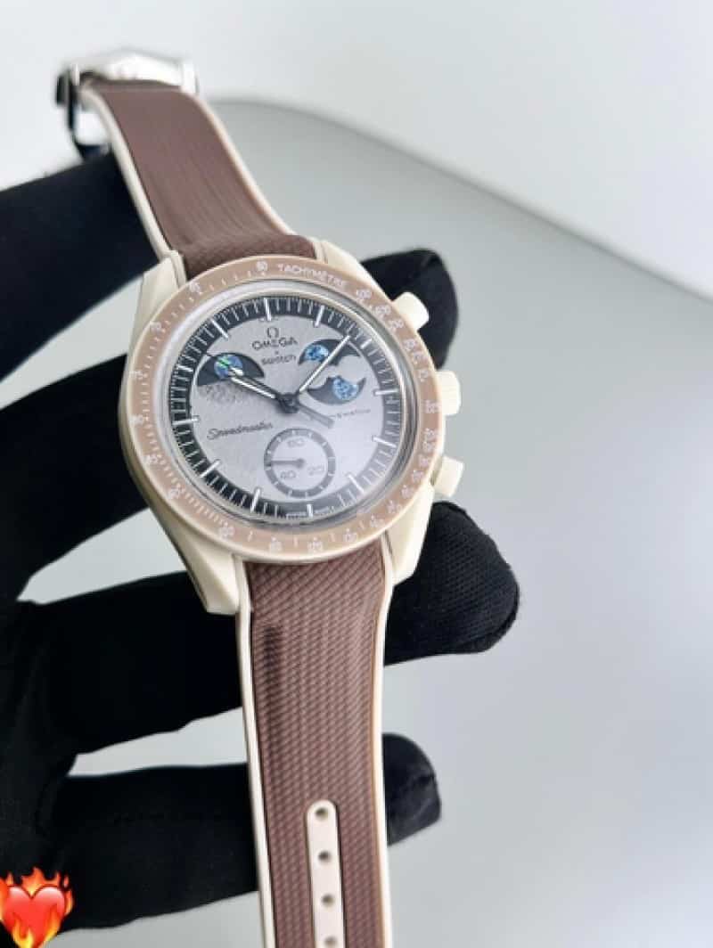 omegaa x silicon strap