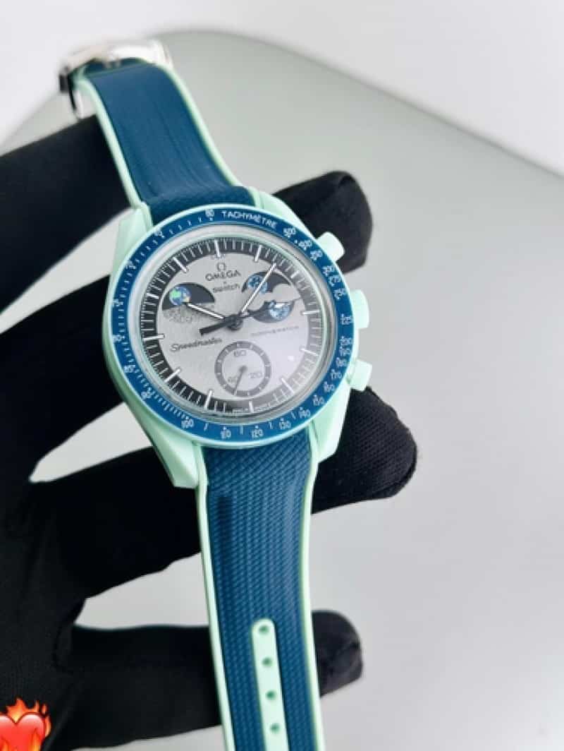 omegaa x silicon strap