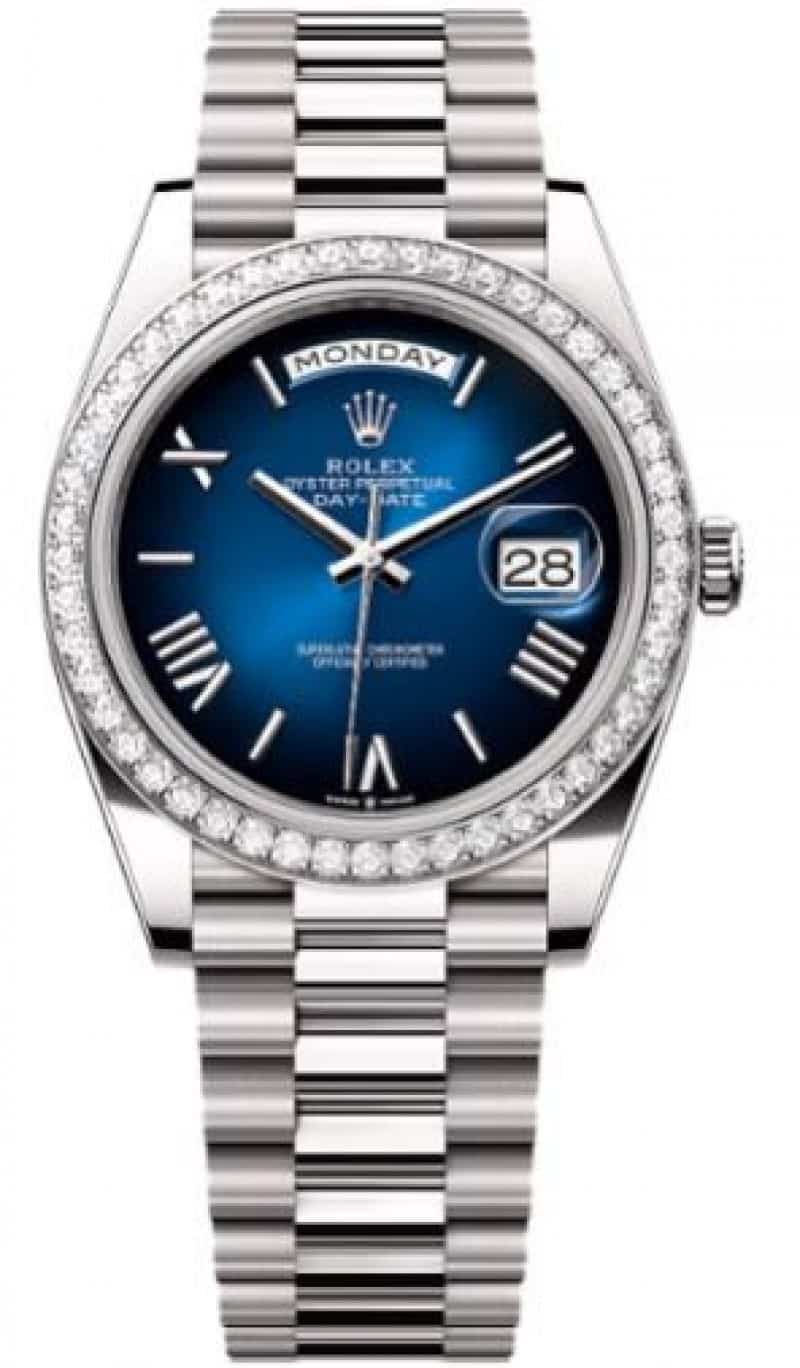 Rolex DayDate Roman Dial Diamond Be