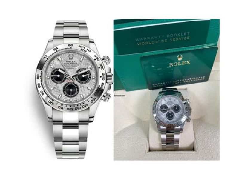 ROLEX DAYTONA SILVER METEORITE DAIL