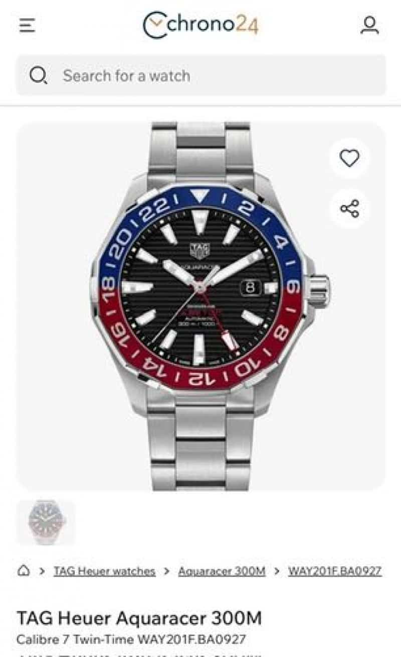 TAG HEUER AQUARACER 300 GMT Main image