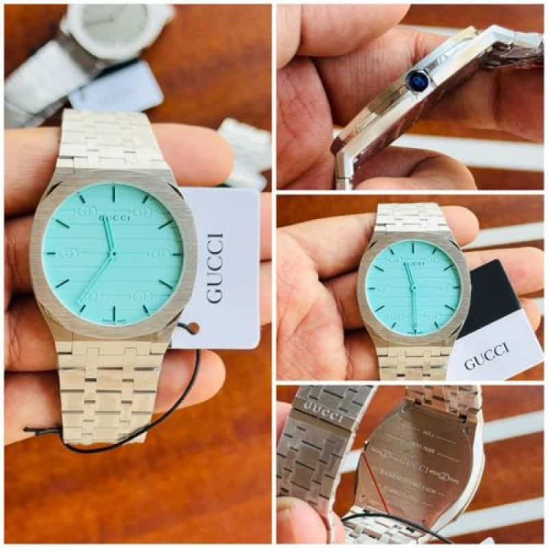 GUCCI SLIM TIFFANY SILVER QUARTZ
