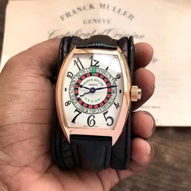 FRANCK MULLER VEGAS BLACK ROSEGOLD