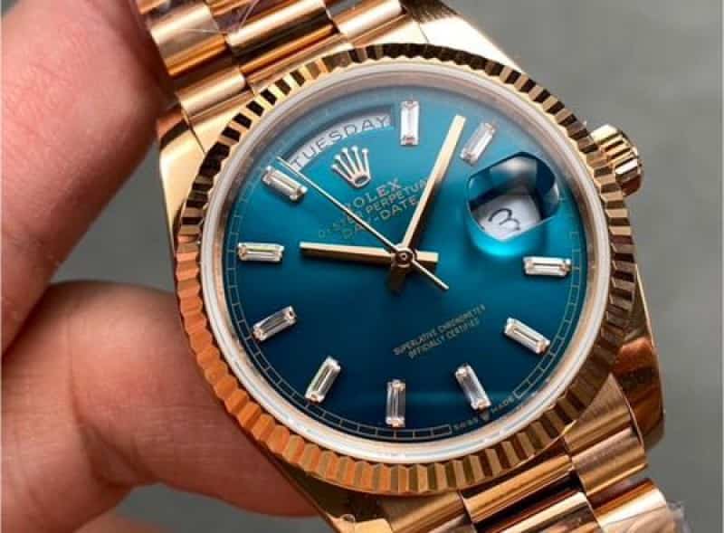 ROLEX DAYDATE ROSEGOLD DIAMOND NUME Main image