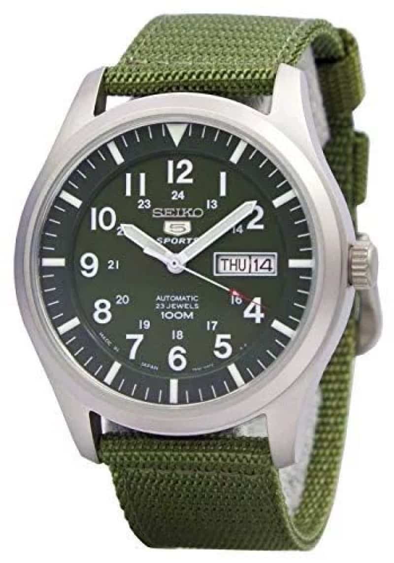 SEIKO 5 MILITARY GREEN DAIL SPORTS