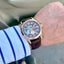 SEIKO AUTO ROSEGOLD BROWN LEATHER