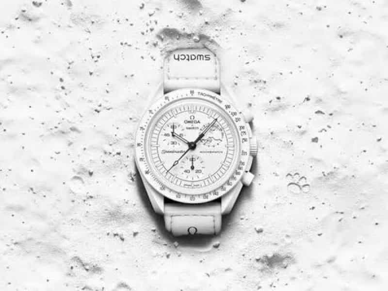 Omega Swatch white moon A025