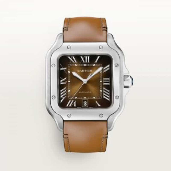 CARTIER SANTOS LEATHER AUTOMATIC A0