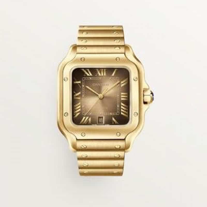 Cartier D Santos Gold Brown Automat