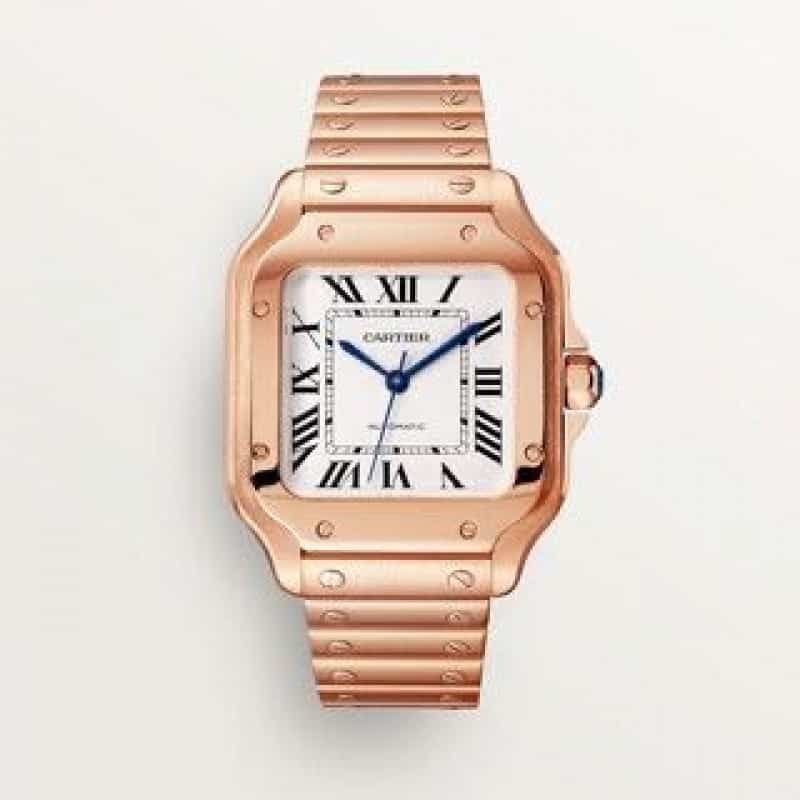 Cartier D Santos Rosegold White Aut