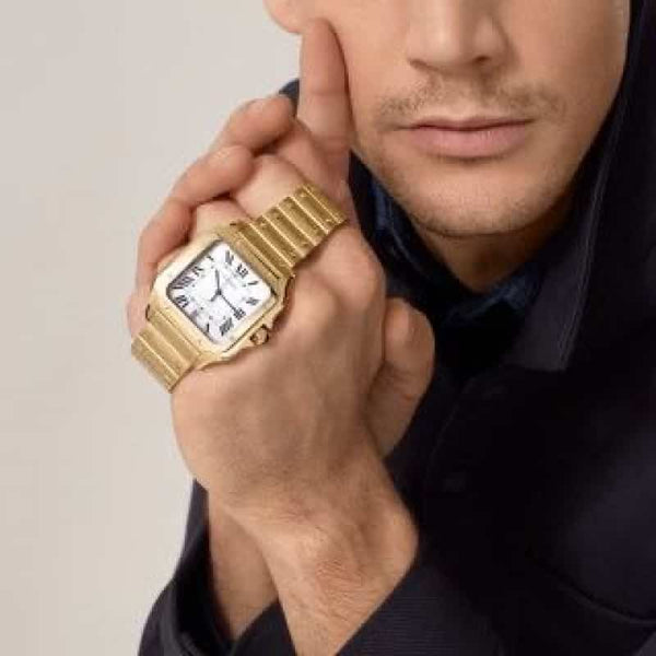 Cartier D Santos Gold White Automat