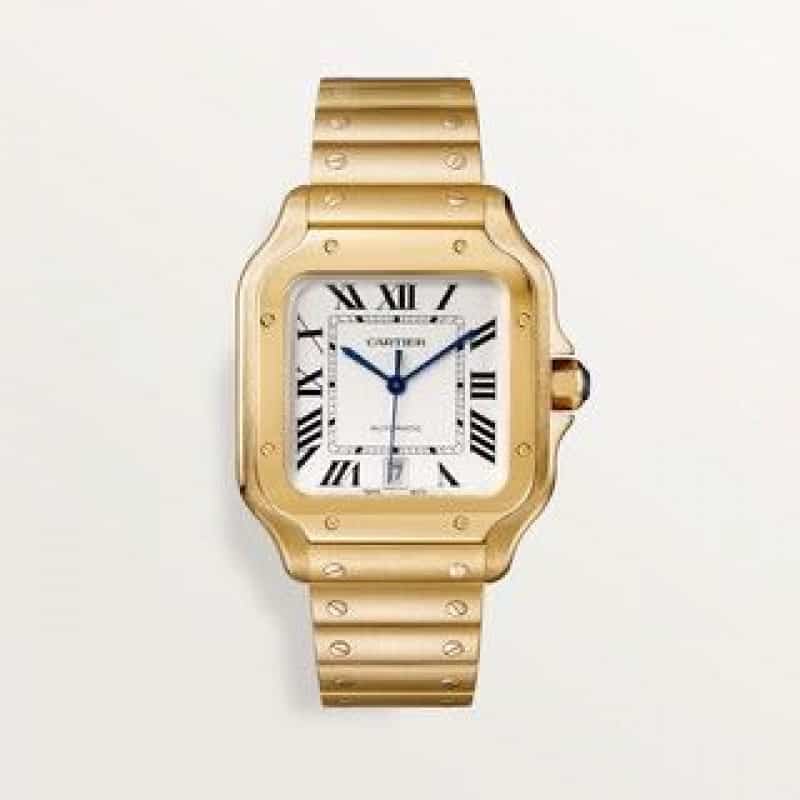 Cartier D Santos Gold White Automat