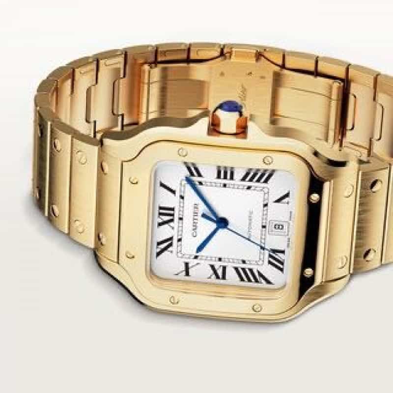 Cartier D Santos Gold White Automat