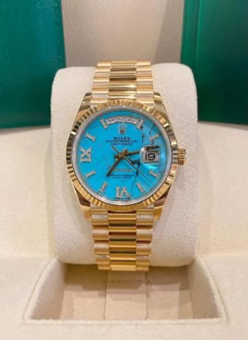 ROLEX DAY DATE SKY BLUE DAIL A032