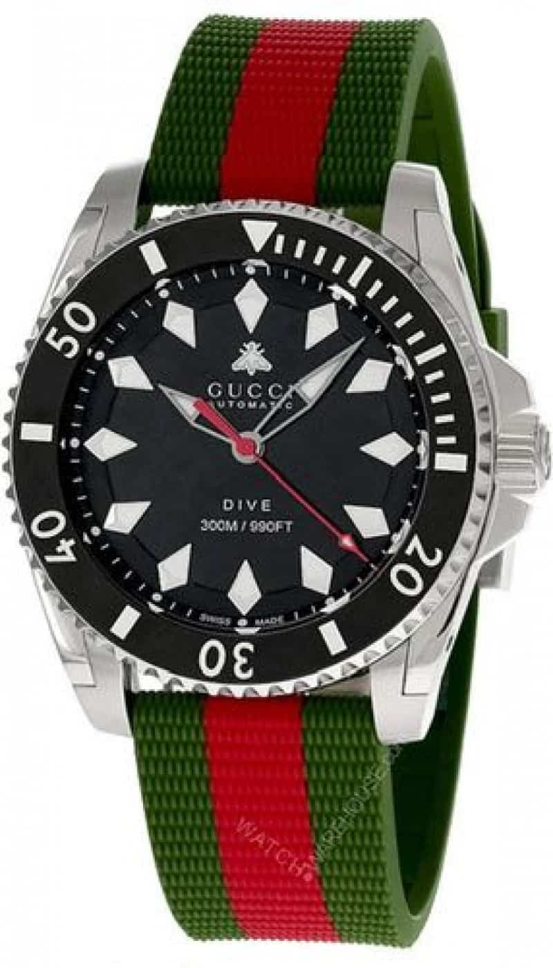 GUCCI DIVE UNISEX RUBBER STRAP