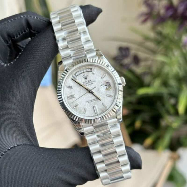 ROLEX DAY DATE SILVER WHITE YZ
