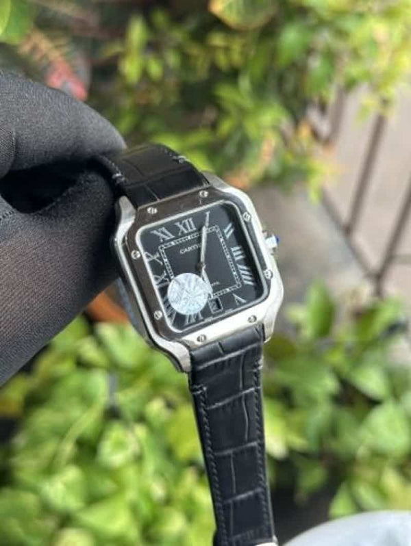 CARTIER SANTOS LEATHER AUTOMATIC A0