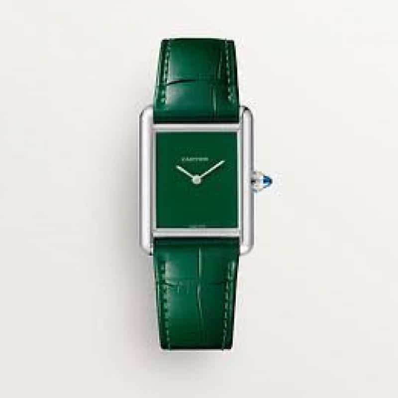 CARTIER TANK MUST GREEN SILVER