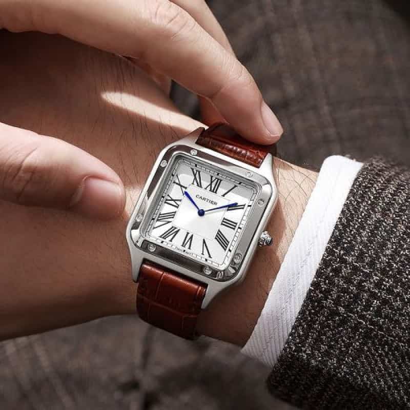 santos dumont brown strap