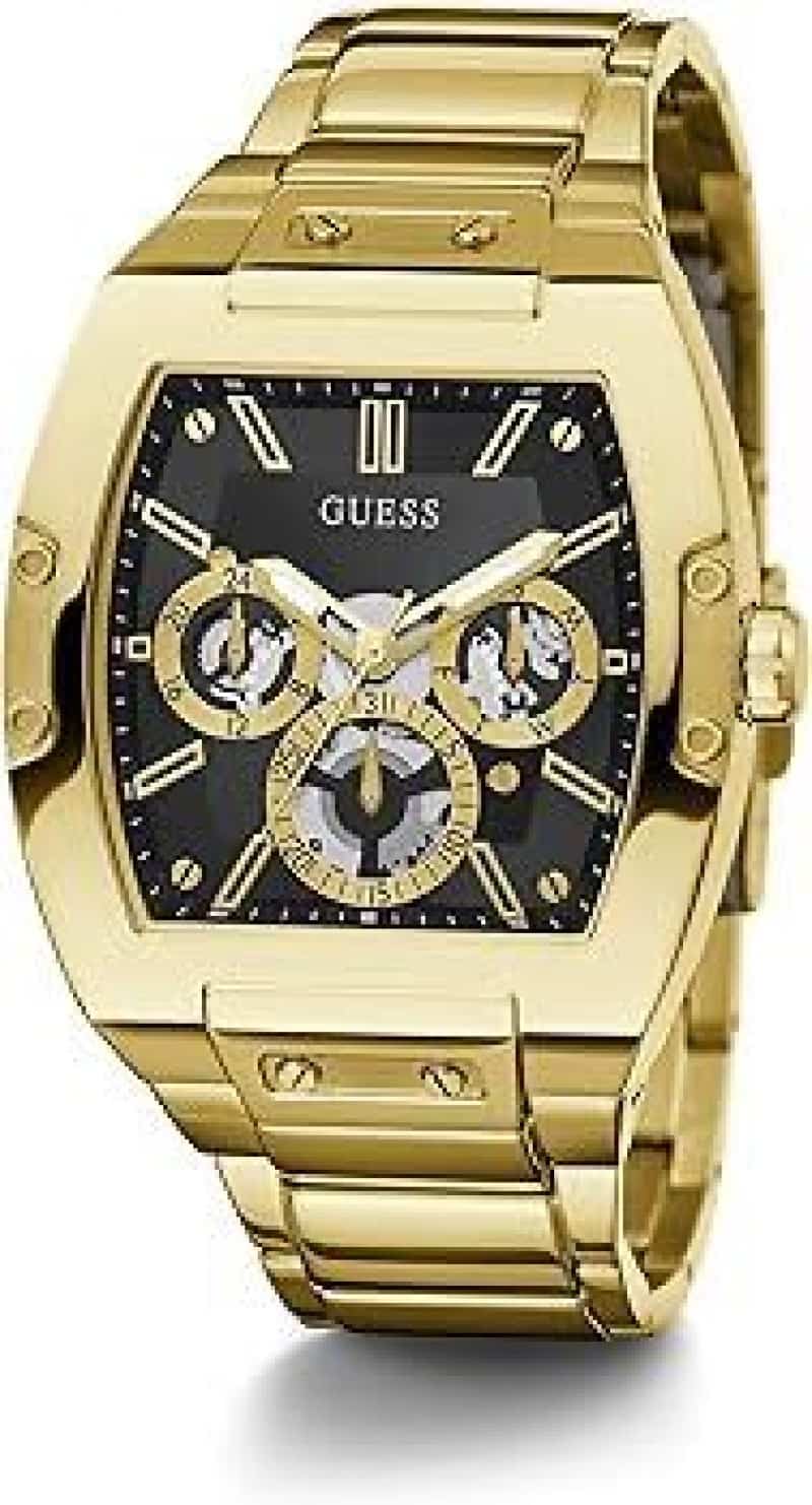 GUESS ANALOG WATCH GOLD CHRONOGRAPH