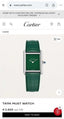 Cartier Tank Must Large Quartz Gree
