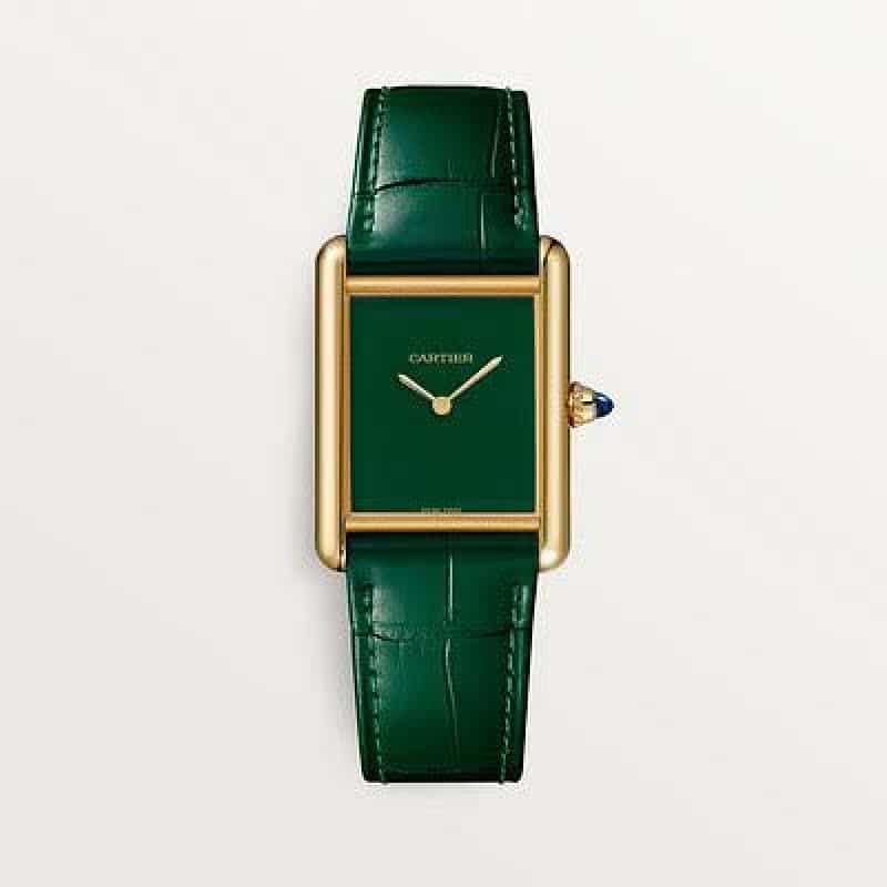 Cartier Tank Must Large Quartz Gree