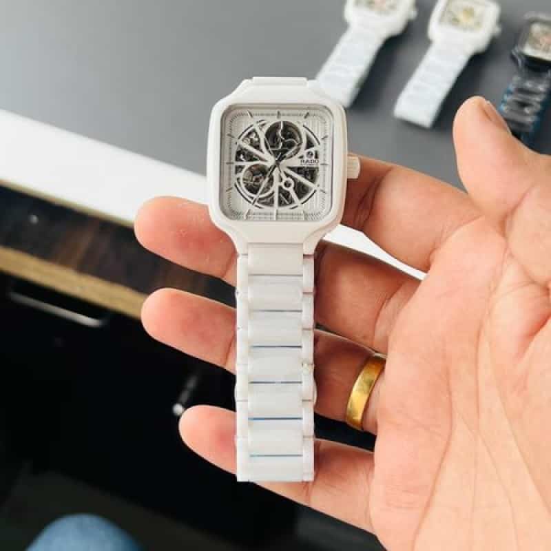 RADO TRUE SQUARE SILVER NUMERS