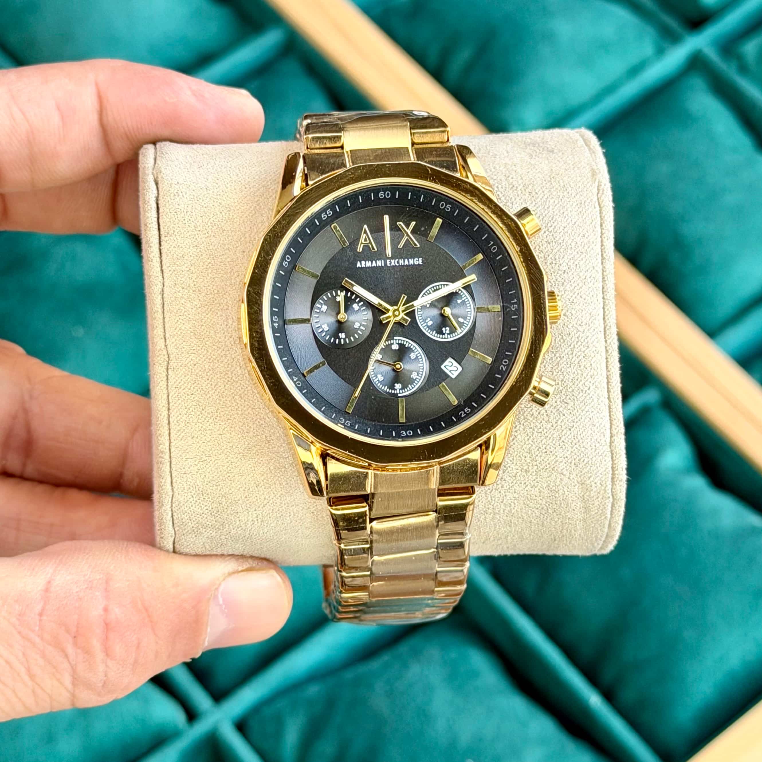 ARMANI_GOLD BLACK CHRONO METAL Secondary image