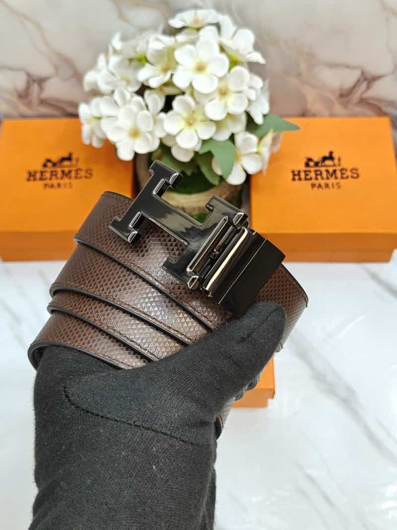 HERMES PREMIUM QUALITY REVERSEABLE LADIES BELT WITH OG BOX H-806